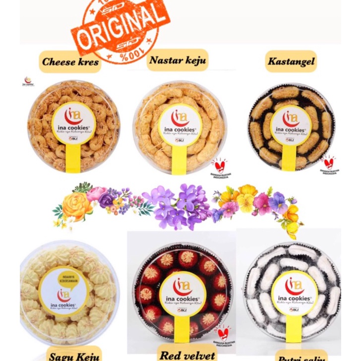 

MEGA SALE INA COOKIES EXPIRED TERBARU OktDes 224 ADA HAMPERS Kue Kering Nastar Kastangel Lebaran Ina Cookies size 5 gr Parcel Hampers super enak Bestseller