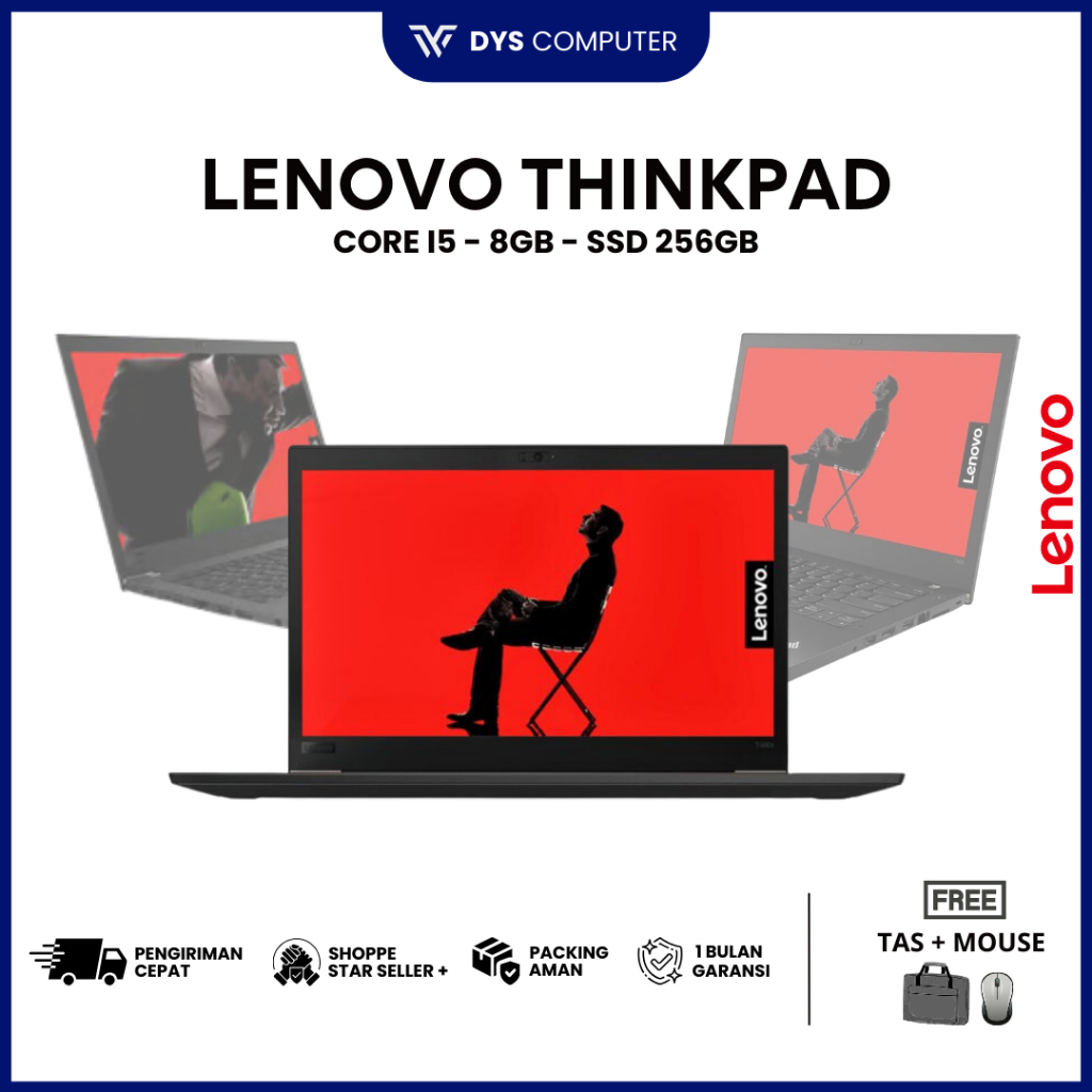 Laptop Lenovo Core I7 / I5 Ram 8GB SSD 256GB Layar 14"