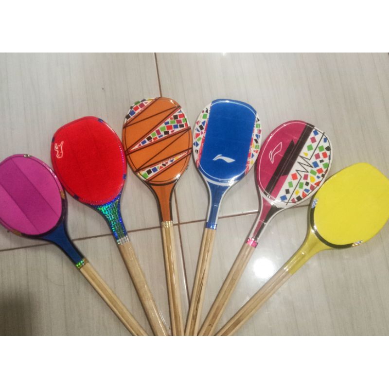 Teppa/pisamba/toktak/raket kayu/raket badiminton/raket tradisional
