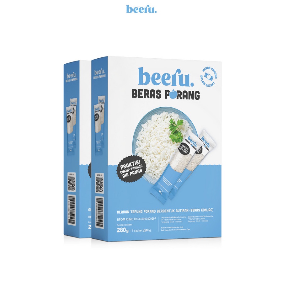 

Ready Stok Beeru Beras Porang Isi 2 Box Shirataki Konjac Rice