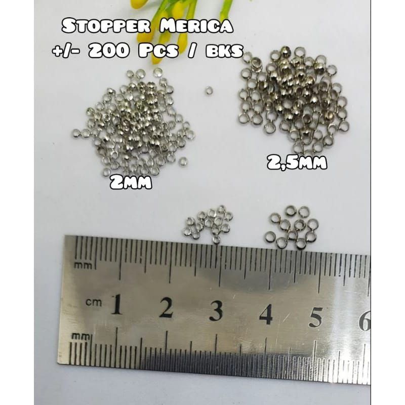 Stopper Senar Bambu 2mm Stopper Merica Bahan Gelang Stopper Merica 2mm 2,5mm Stopper Tabung Stopper 