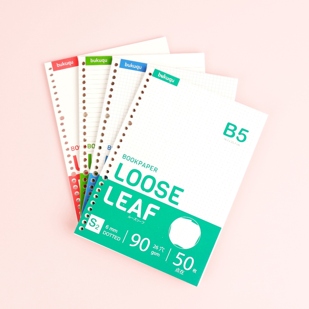 

ACO532 88 Loose leaf B5 Bookpaper 9 gsm Kertas Binder