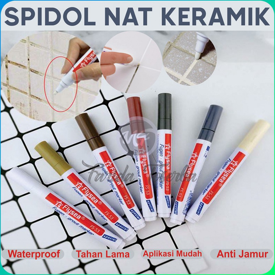 

FBM993 COD NEWPRODUCT ORIGINAL Spidol Nat Keramik Tile Grout Marker Tile Reform