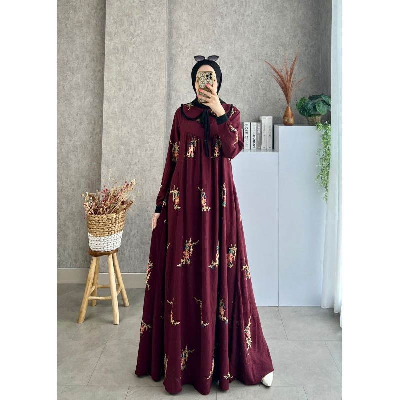 Aya gallery AZHARI &  ELFIRA dress gamis busui premium by Glamz original