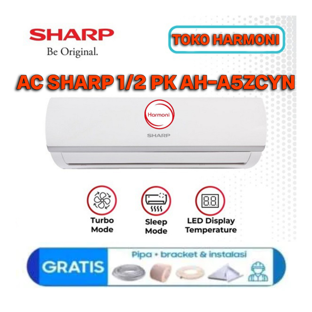 AC SHARP 1/2 PK AH-A5ZCYN AC SHARP 1/2PK