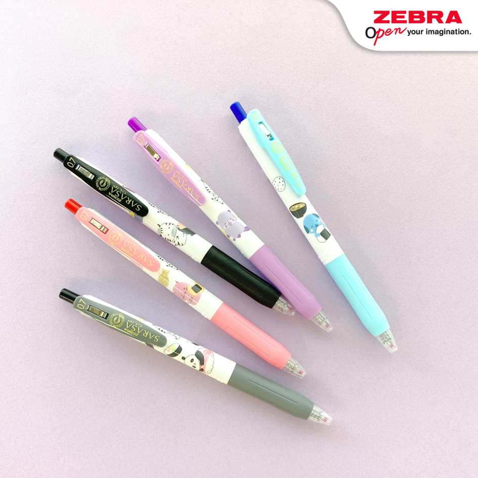 

RB Asaba Bandung - Zebra Pulpen Gel Sarasa Clip 0.5mm Kawaii Series - satuan & isi 5pcs - ISI 5 PCS