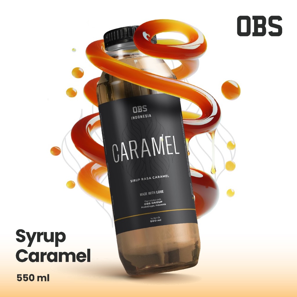 

Sirup Caramel OBS 550ml - OBS Syrup untuk minuman rasa Caramel