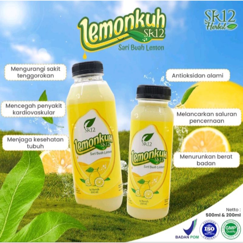 

LEMONKUH SR12 / 99,9% SARI LEMON ALAMI / LEMONKU MINUMAN SARI LEMON UNTUK DIET / MINUMAN NUTRISI DIET DETOX