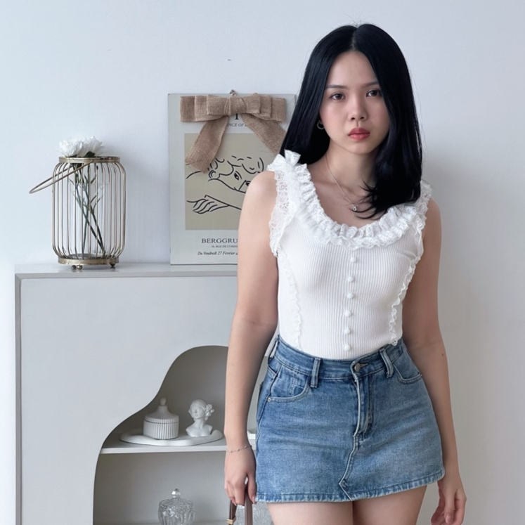 Helena Top TankTop Sexy Casual Korean Style