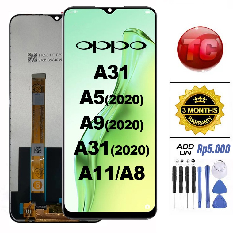 HGM666 Terlaris LCD OPPO A31  OPPO A5 22  A9 22  A31 22  A8 A9 A11 A11X  Realme 5i Realme C3 Realme 