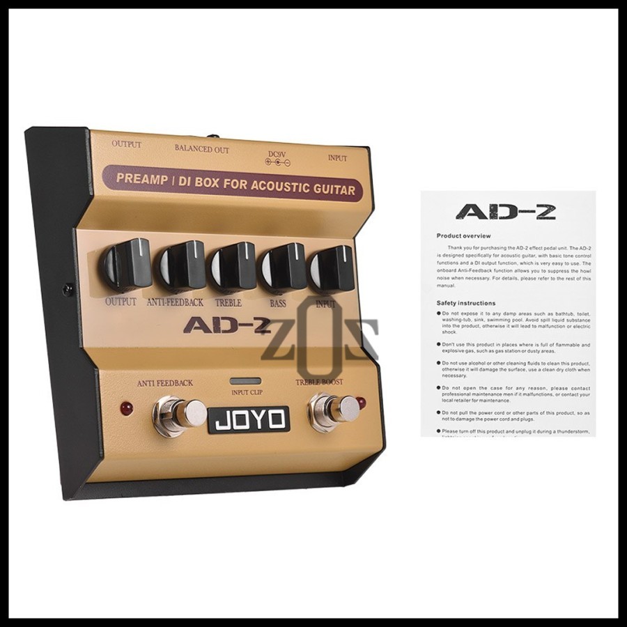 Efek Effect Preamp DI Box JOYO AD 2 AD-2 AD2 Gitar Guitar Akustik