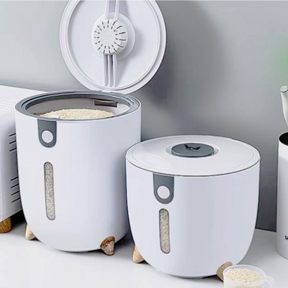 Dispenser Beras Modern Kedap Udara Anti Kutu Wadah 10 kg
