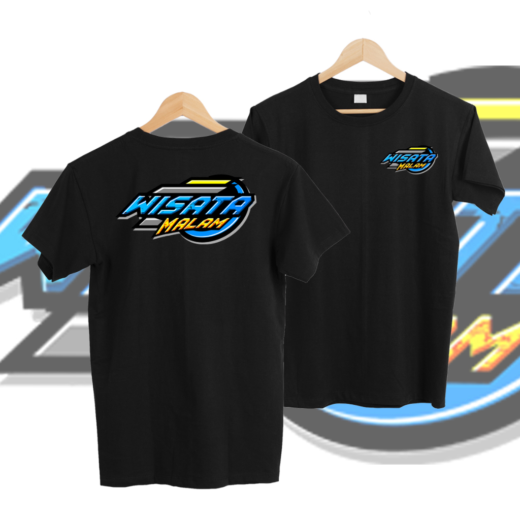 KAOS MURAH WISATA MALAM hitam gaul