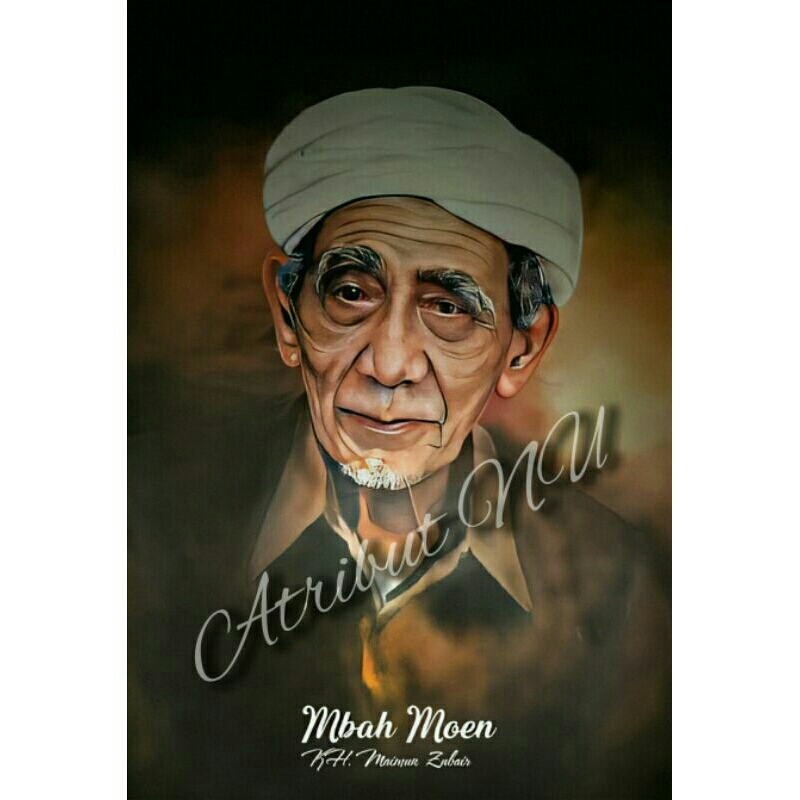 Poster/foto KH Maimoen Zubair