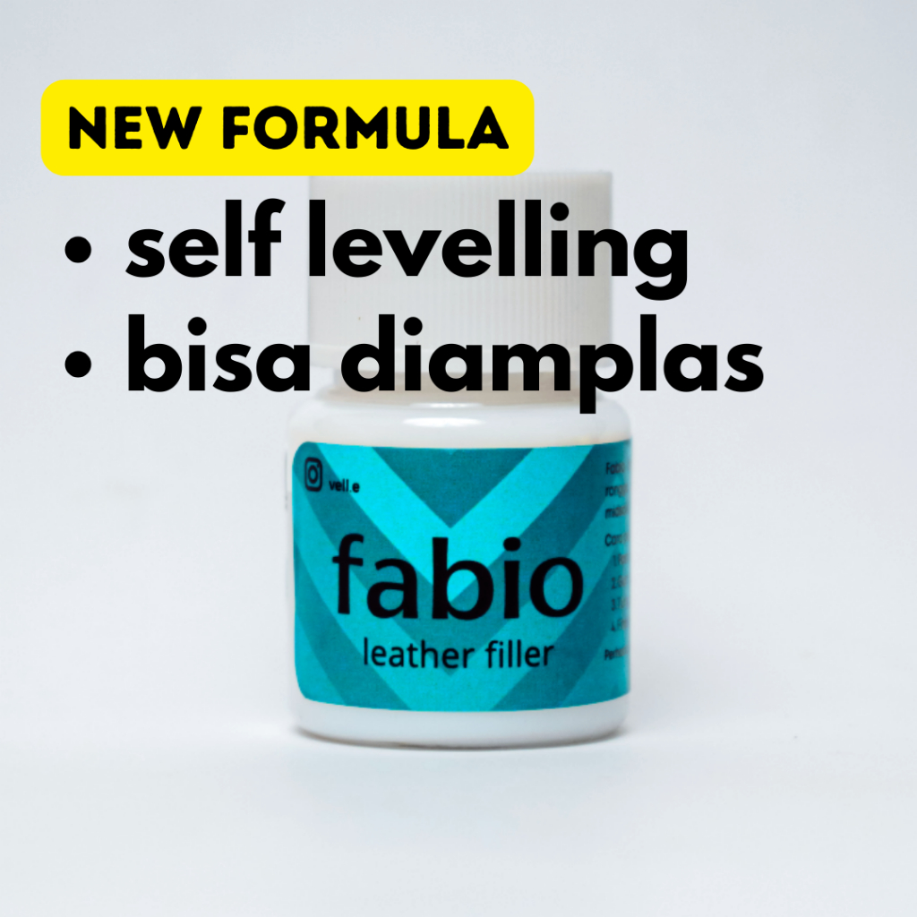 Dempul Kulit untuk Tas Sepatu Sofa Jok Mobil Bolong Koyak Berlobang | Shoes & Bag FABIO Leather Fill