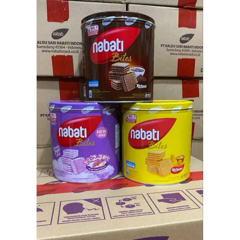 

[Promo] wafer nabati kaleng promo murah 6pcs 1KARTON coklat keju 300g diskon 10% di live