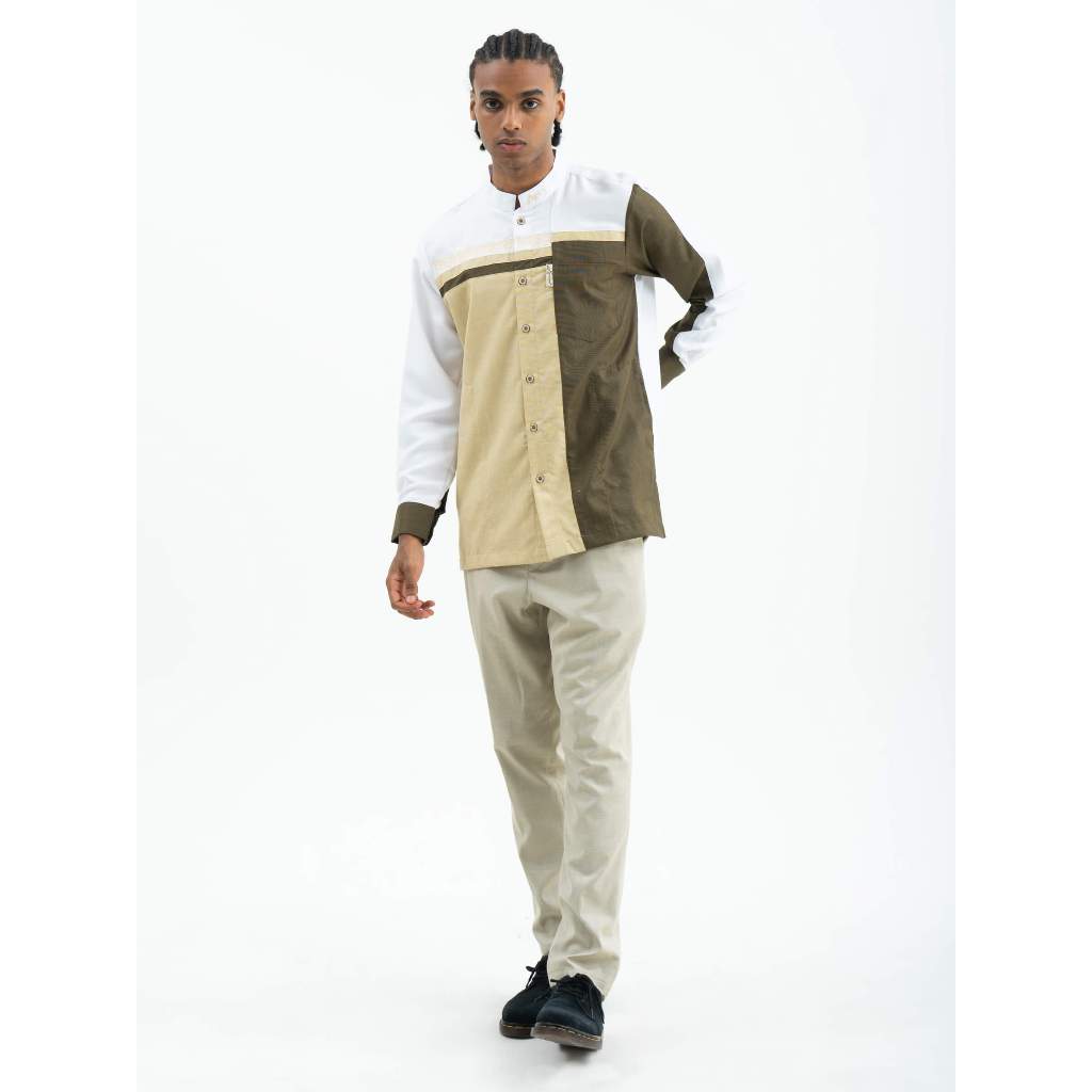 JAVAS KOKO CREAM  |  Baju KOKO Lengan Panjang