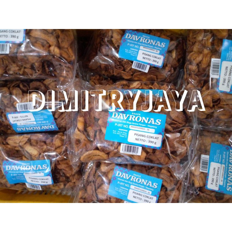 

Keripik Pisang Coklat Davronas 290 gram / Oleh Oleh Magelang Temanggung Wonosobo Yogyakarta / Keripik Kerupuk Cemilan Snack