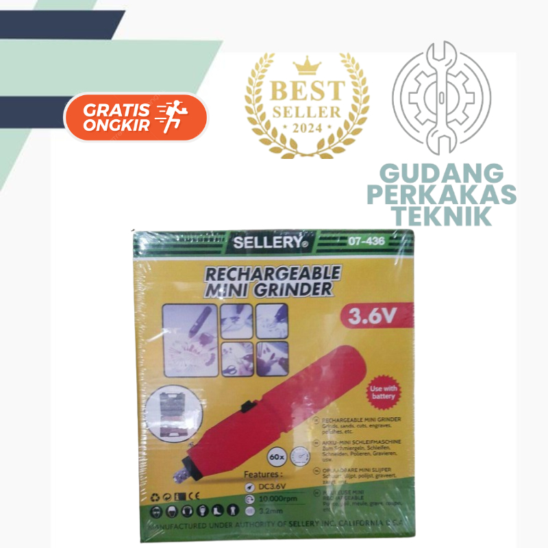 Mini Drill / Mini Grinder / Gerinda Mini DC 3.6 volt SELLERY