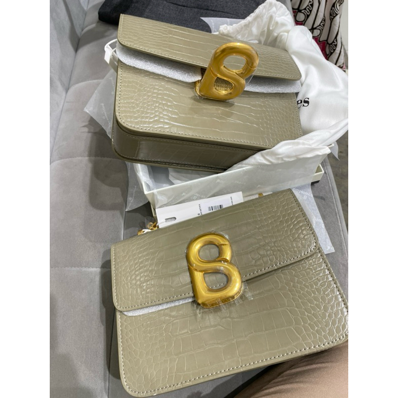 AUDREY CHAIN CROCO SAGEY/TAS BUTTONSCARVES/TAS AUDREY BUTTONSCARVES