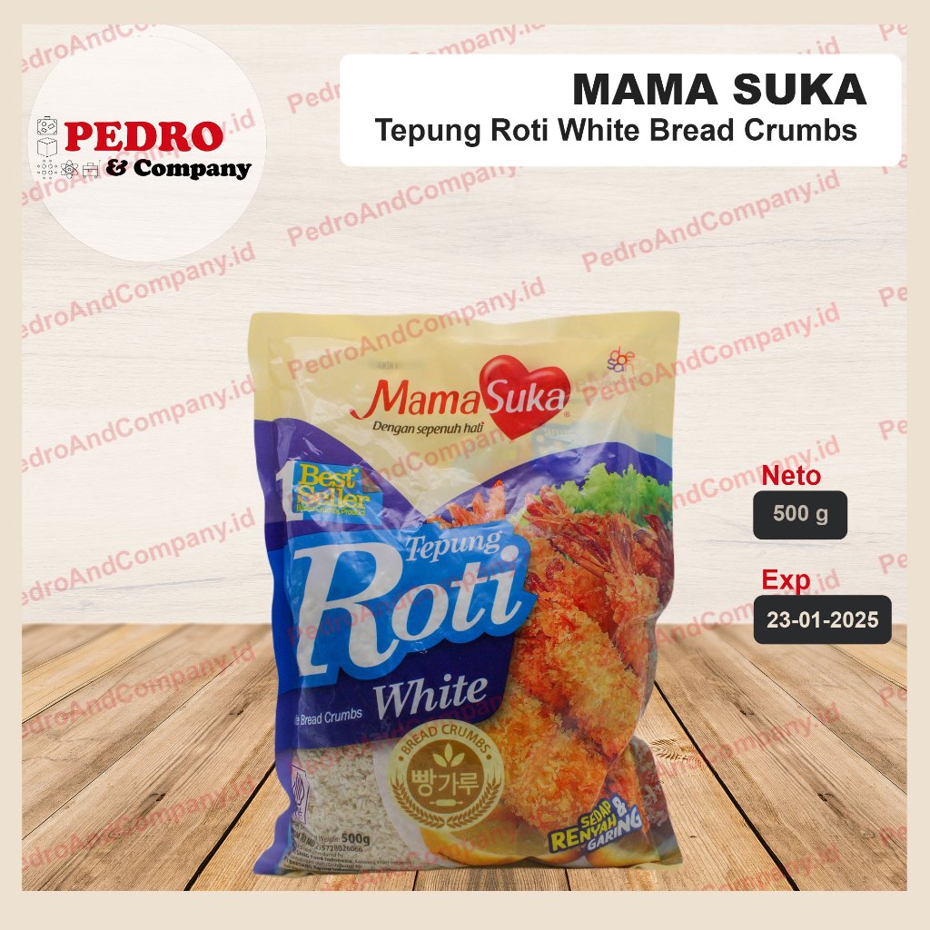

Mamasuka - Tepung roti white/ white bread crumbs (500gr)