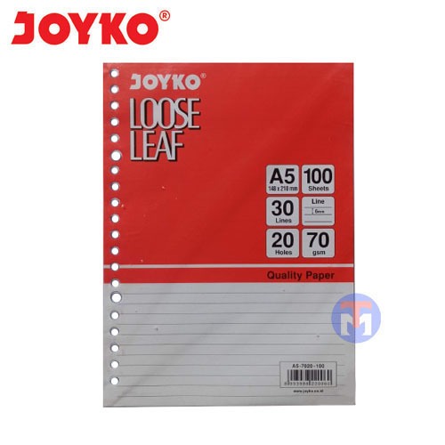 

Loose Leaf Joyko A5 100 Lembar
