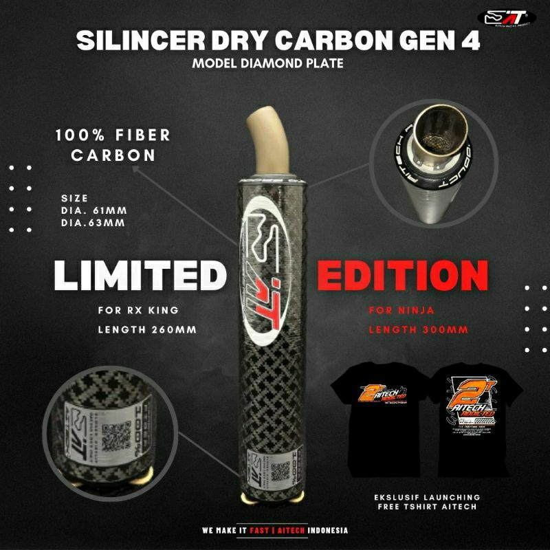 Silincer Slencer Aitech Dry Carbon Ninja R RR Original