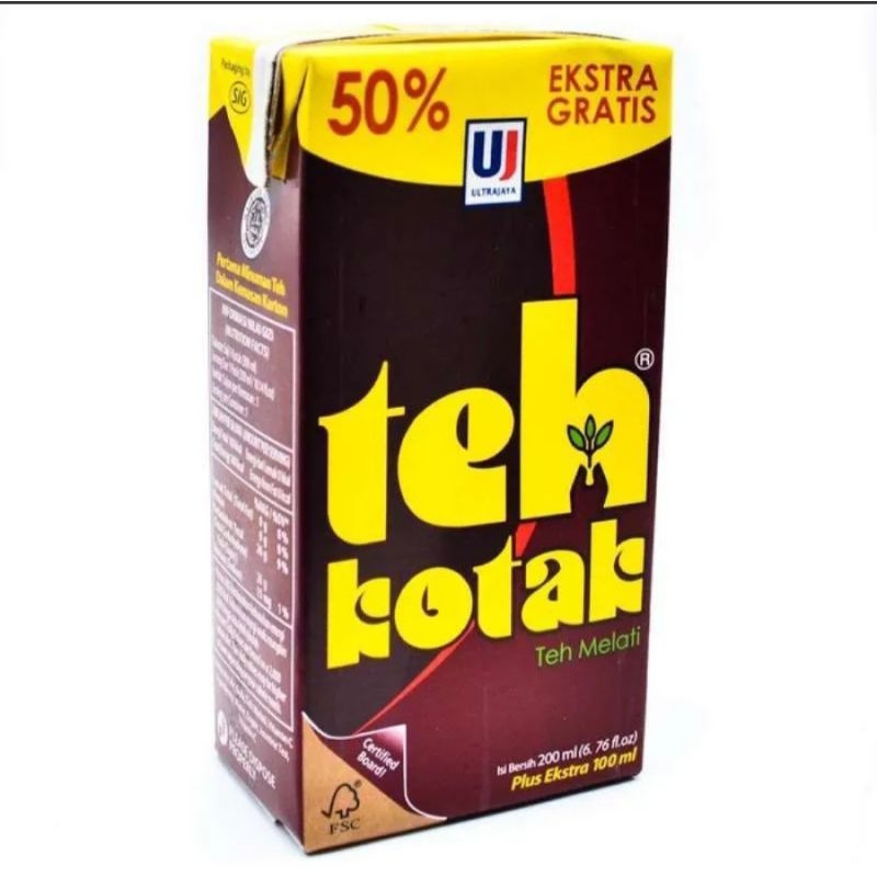 

Teh Kotak Teh Melati Ultra Jasmine Tea 300 ml Per Dus Isi 24 Pcs