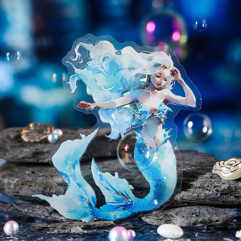 

(1BA) Sticker pet transparan hologram mermaid putri duyung cantik laut