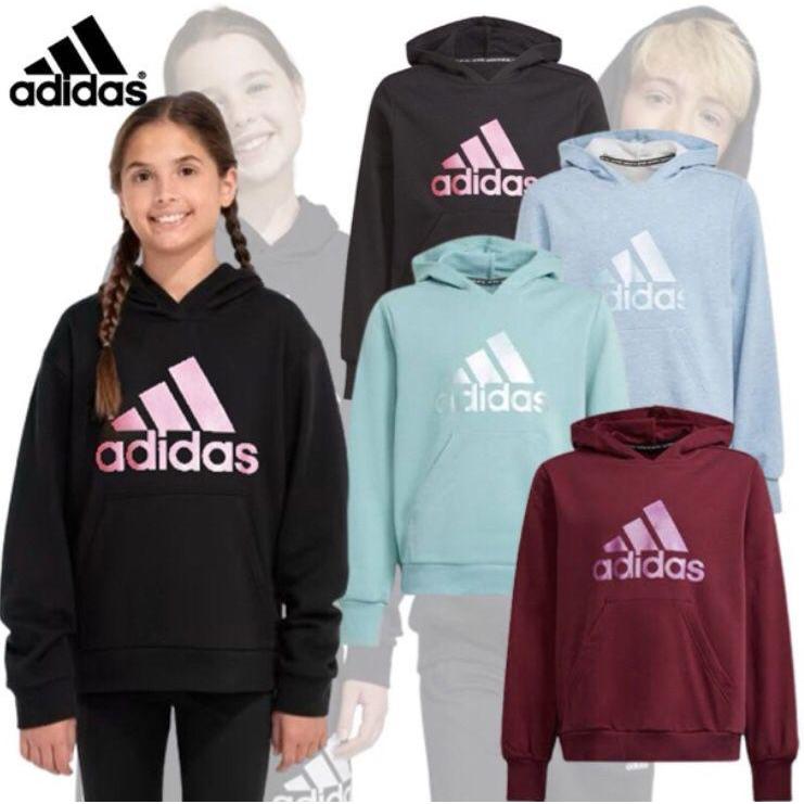 Sweater Hoodie Unisex Anak Perempuan Laki-laki Adidas