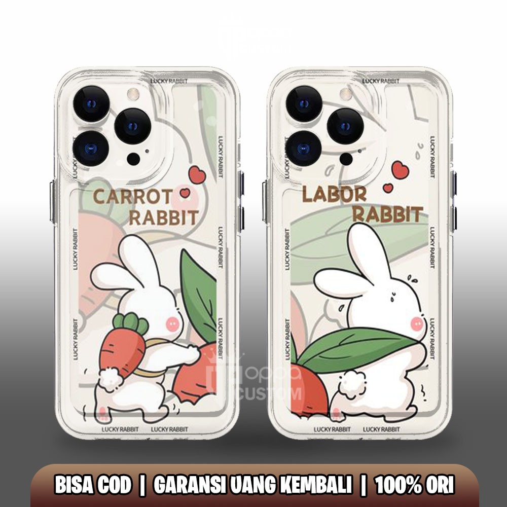 CLEAR CASE REALME 3 5 6 7 11 PRO  C11 2020 C11 2021 C15 C21Y C33 CARROT COUPLE COUPLE OPPA CUSTOM CO