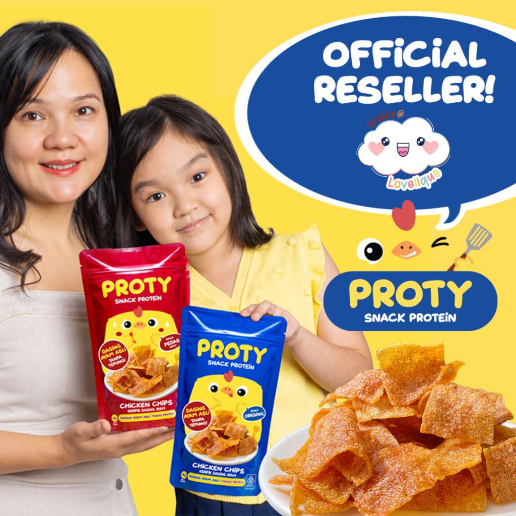 

PROTY Chiken Chips Keripik Daging Ayam 18g - All - Variant ( Original / Spicy )