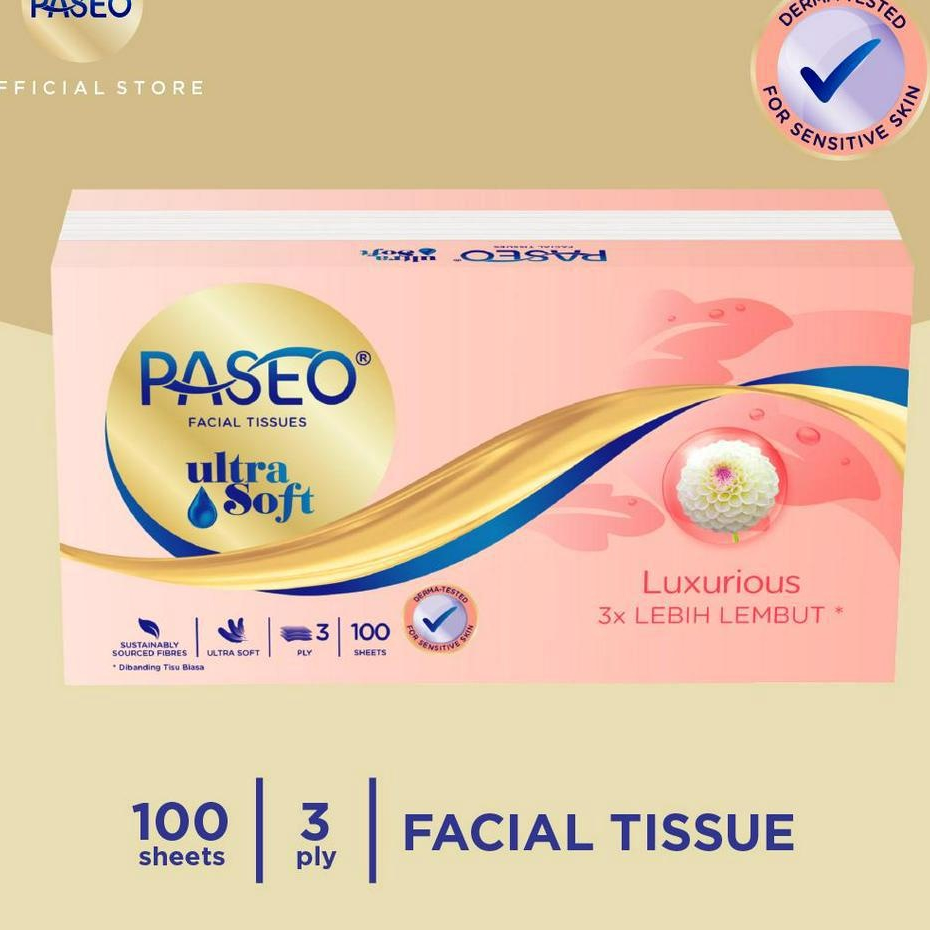 Paseo Facial Tissue Ultra Soft