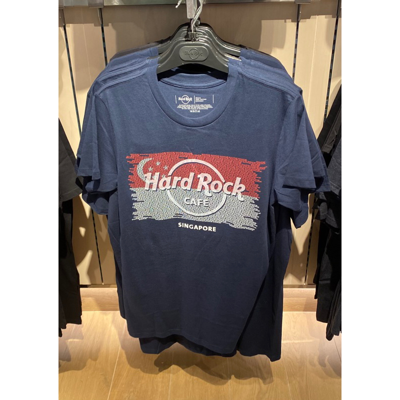 Kaos Hard Rock Singapore Tee Navy Original