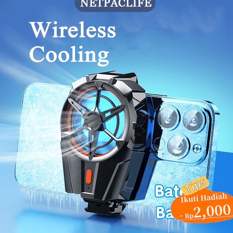 Sale Terbatas 1 OriginalNetpacLife X52 Pendingin HP Untuk Game Fancooler HP Kipas Wireless Gaming Ra
