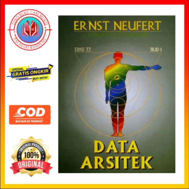 Erlangga Buku Data Arsitek Jilid 1 Edisi 33 Buku Original