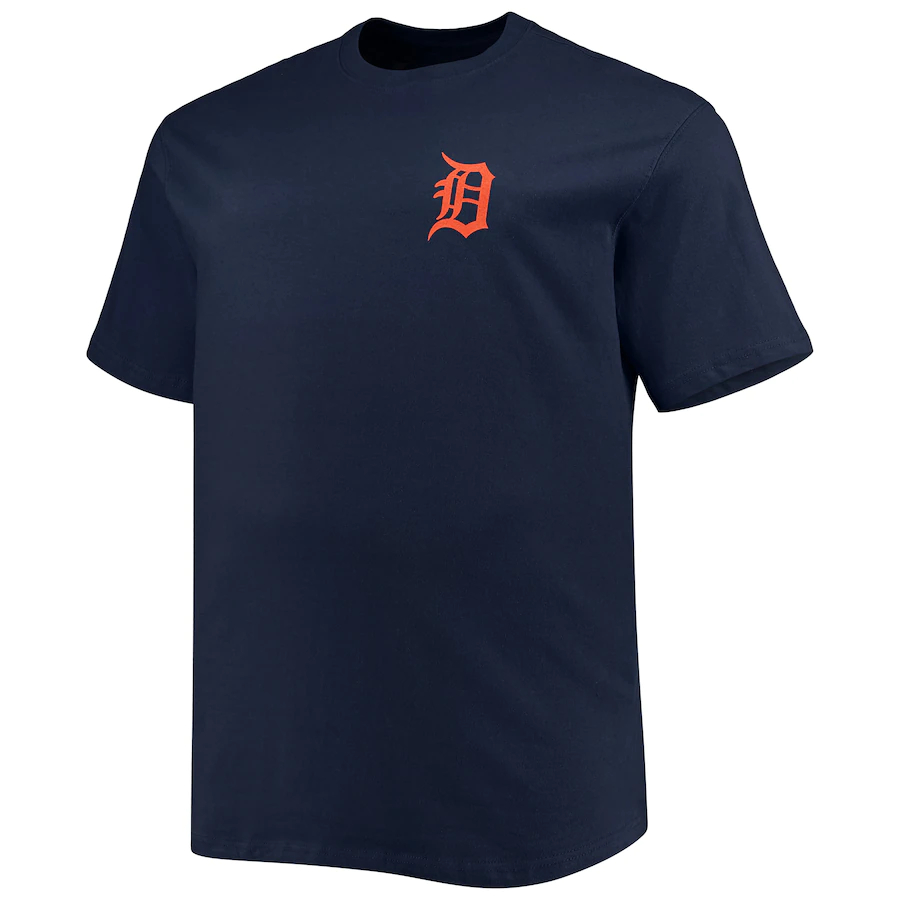 T-Shirt Kaos Baseball MLB Detroit Tigers Small Logo