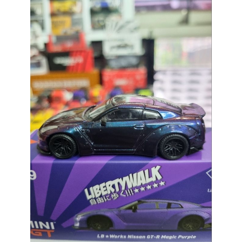 MINI GT LB WORKS R35 MAGIC PURPLE UNSEALED