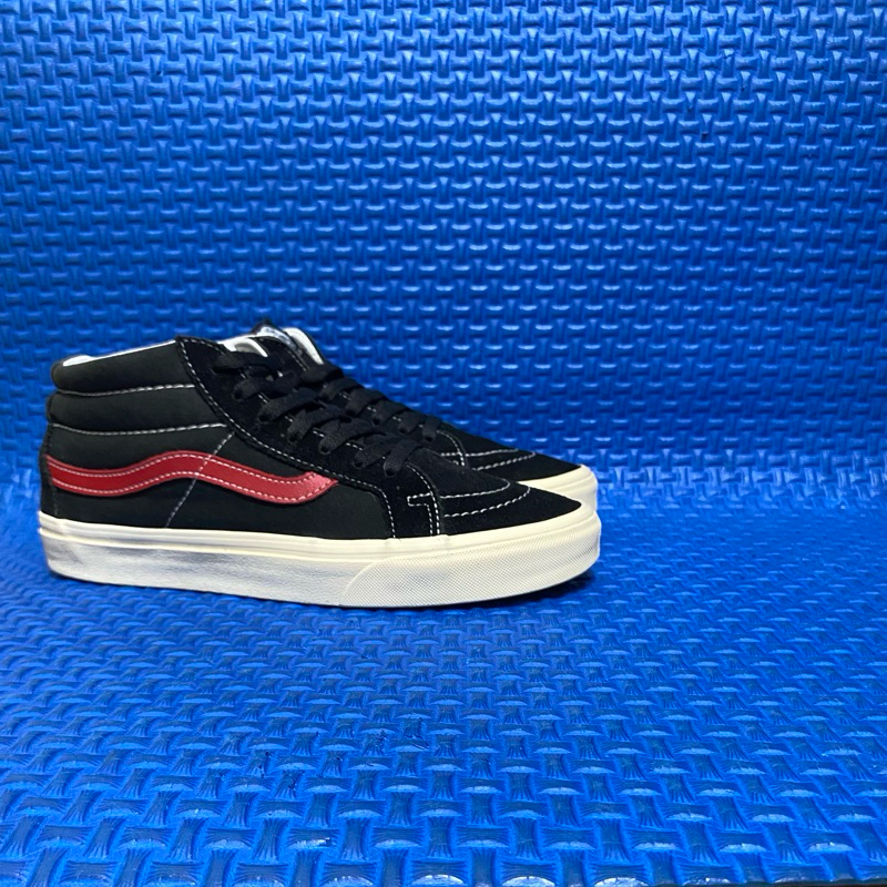 Sk8-mid black racing red