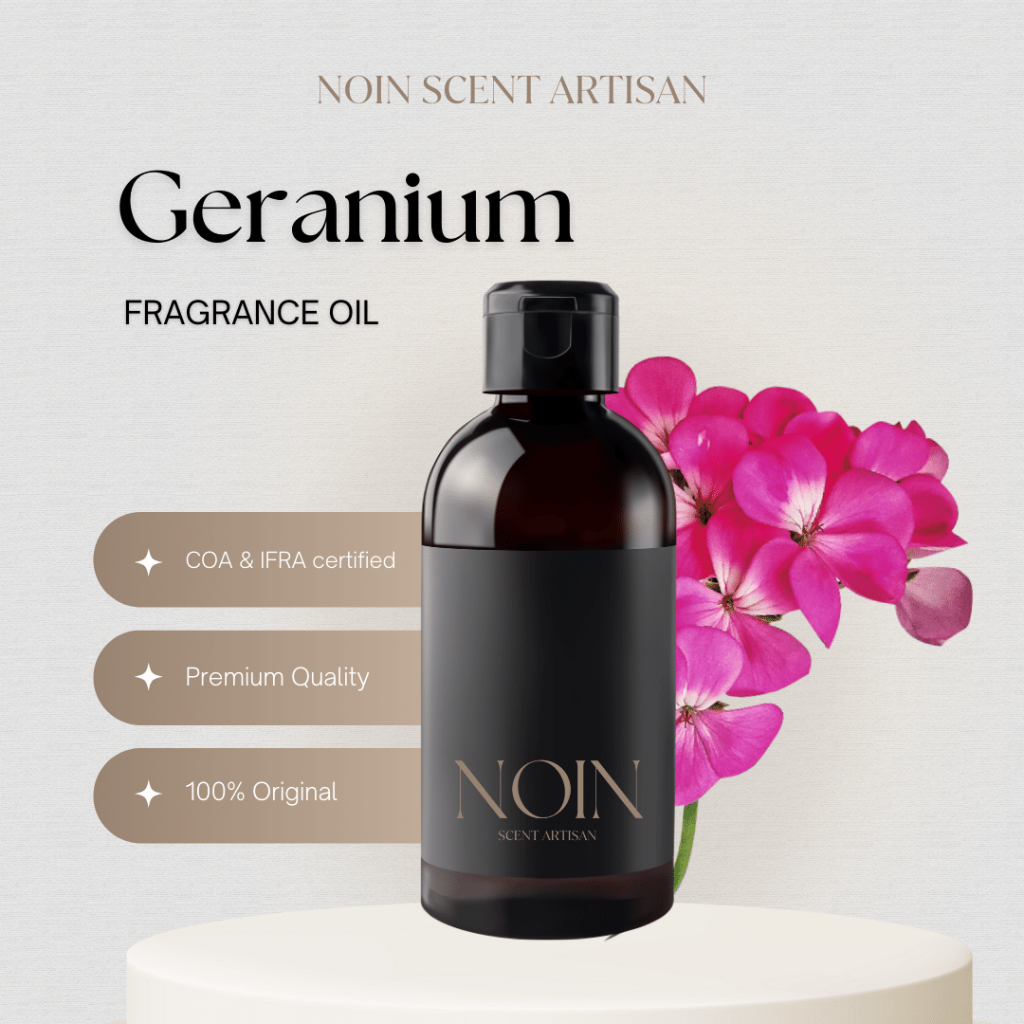 (SAMPLE) GERANIUM FRAGRANCE OIL 2 GR - NOIN SCENT ARTISAN| Biang Bibit Parfum Premium Serbaguna | Un