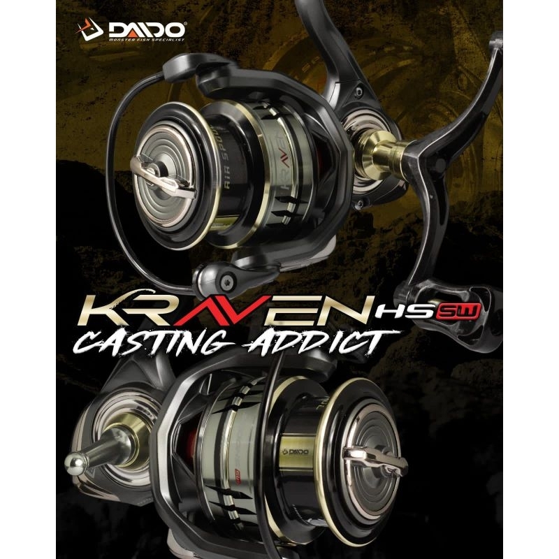 REEL DAIDO KRAVEN SW 1000 2000, 3000HS POWER HANDLE