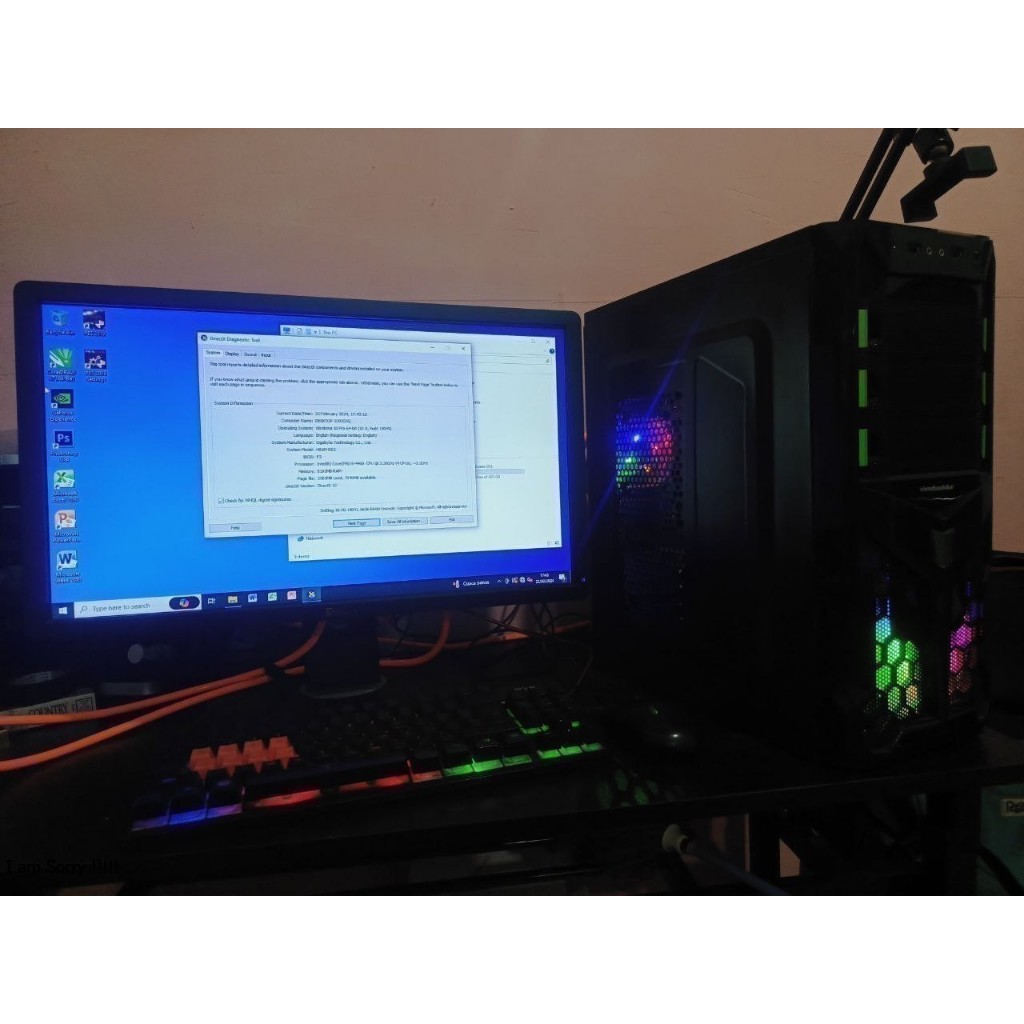 PC KOMPUTER CORE I5 GEN 4 FULLSET + MONITOR 19 INC