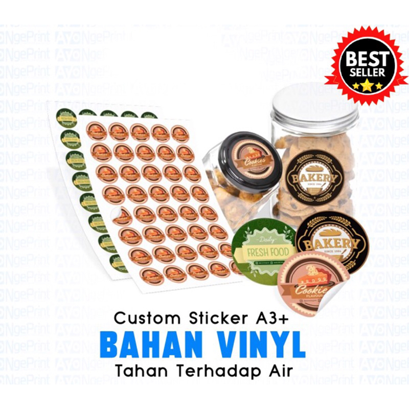

Stiker Eceran Label Makanan Satuan Grosir Stiker Cutting