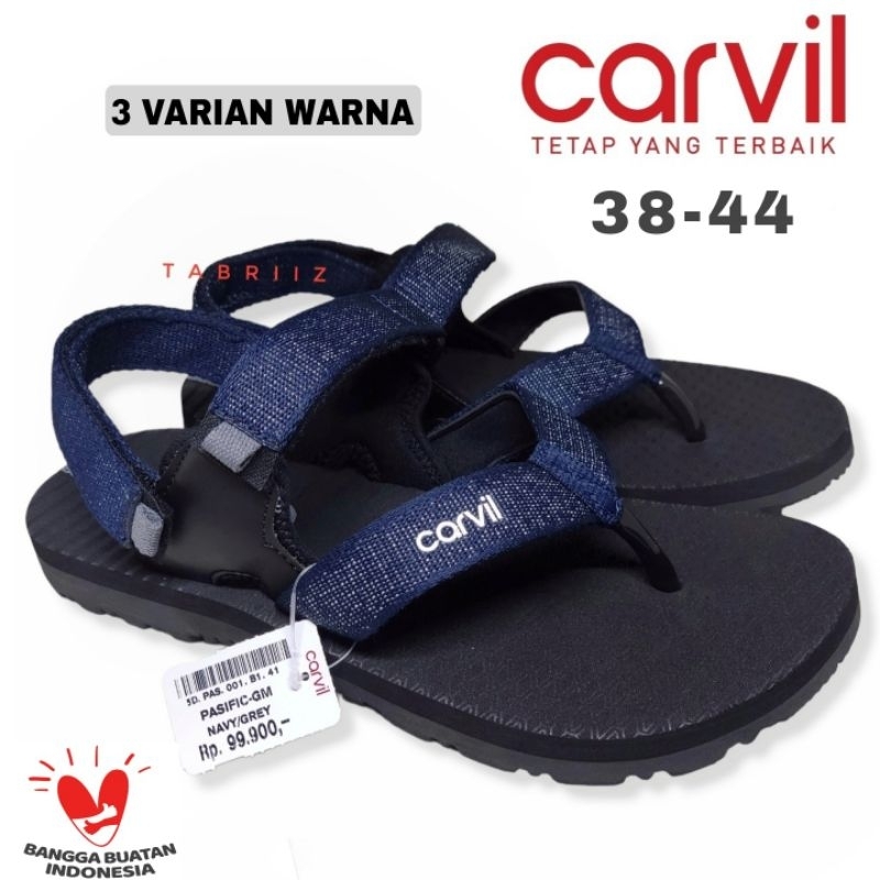 Sandal Gunung Carvil Pria / Sandal Carvil Gunung Jepit / Sendal Outdoor  - 100% ORIGINAL