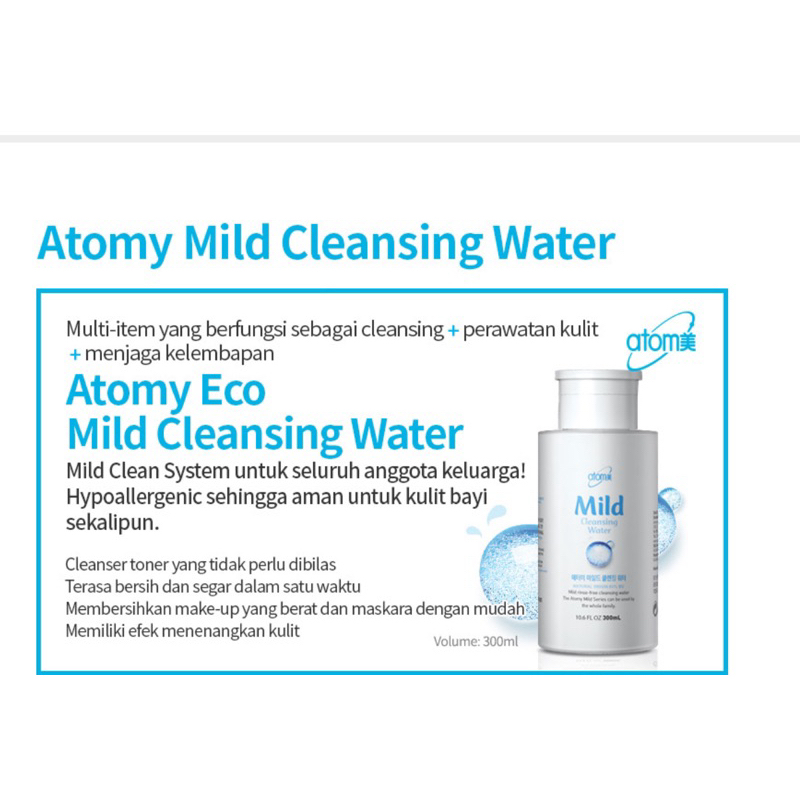Atomy mild cleansing water