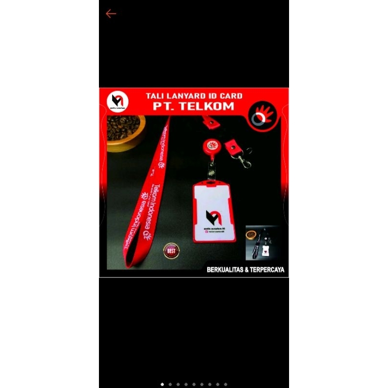 

Telkom indonesia Lanyard Tali ID Card Holder Lanyard Telkom indonesia