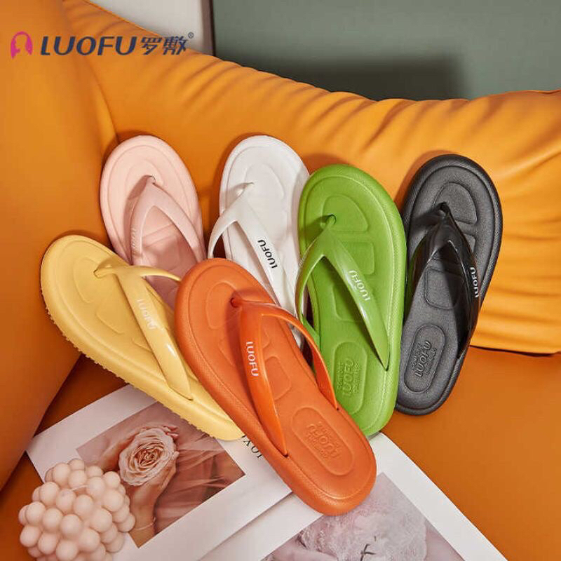 COD LUOFU E 7196 - BW6W SANDAL JAPIT LUOFU KARET JELLY IMPORT WARNA SIZE 36-40 ORIGINAL Sandal jepit