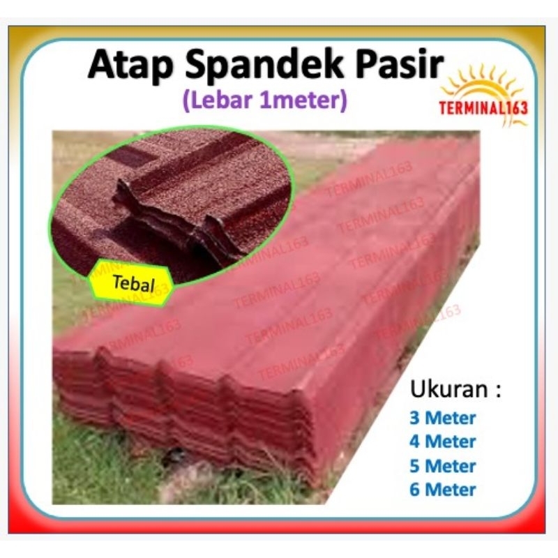 Atap spandek pasir lebih tebal