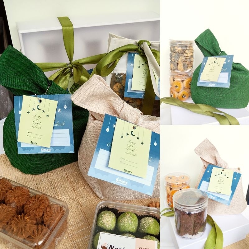 

Parsel Lebaran EID Hampers - Aliyah (2in1 kue kering) | nanica cookies and friends