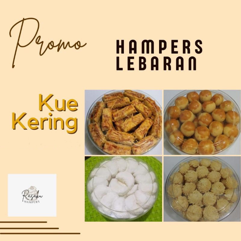 

Hampers Lebaran | Makanan Ringan | Kue Kering | Kue Lebaran | Kastengel | Nastar | Sagu Keju | Putri Salju